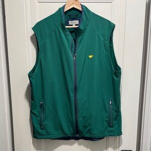 Peter Millar Masters Green Golf Vest - Zipper Needs Fixed! Sz XL